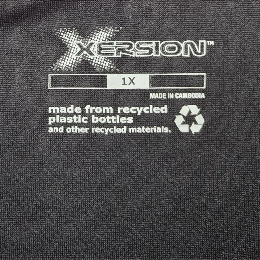 Xersion Womens 1X Black Quick-Dri V-Neck Mesh Tee Short Sleeve Athletic Top NEW - Picture 3 of 5